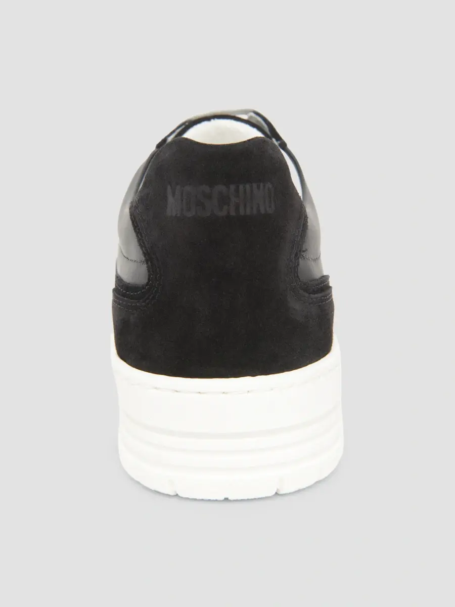 MOSCHINO Men's Leather Low-Top Sneakers | Thumbnail 3 MOSCHINO Men's Leather Low-Top Sneakers | Thumbnail 3