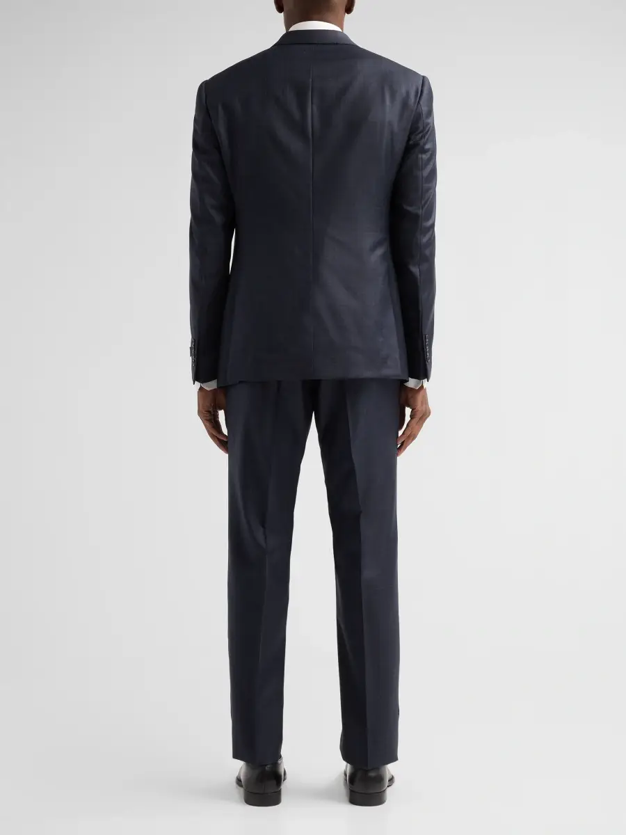 Emporio Armani Men's Plaid Wool Single-Breasted Suit | Thumbnail 3 Emporio Armani Men's Plaid Wool Single-Breasted Suit | Thumbnail 3
