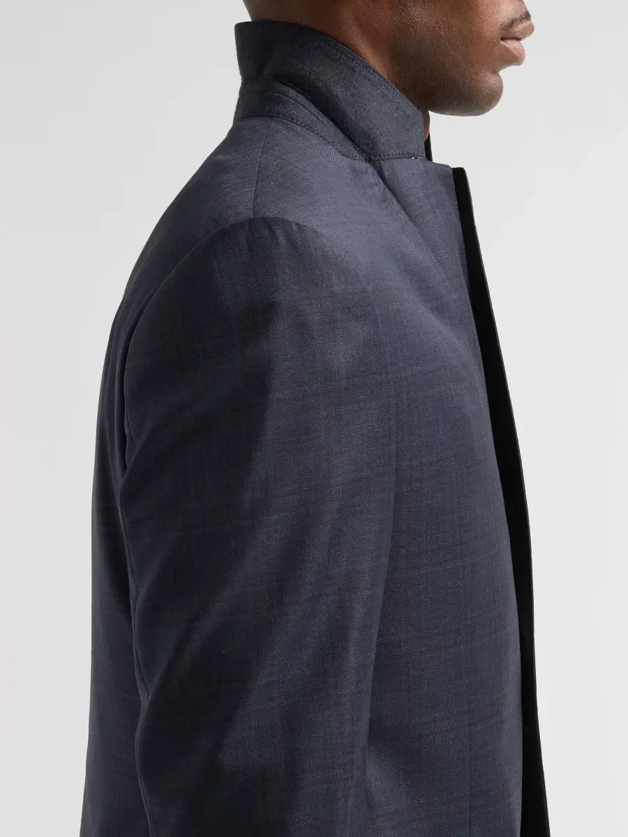 Emporio Armani Men's Plaid Wool Single-Breasted Suit | Thumbnail 8 Emporio Armani Men's Plaid Wool Single-Breasted Suit | Thumbnail 8