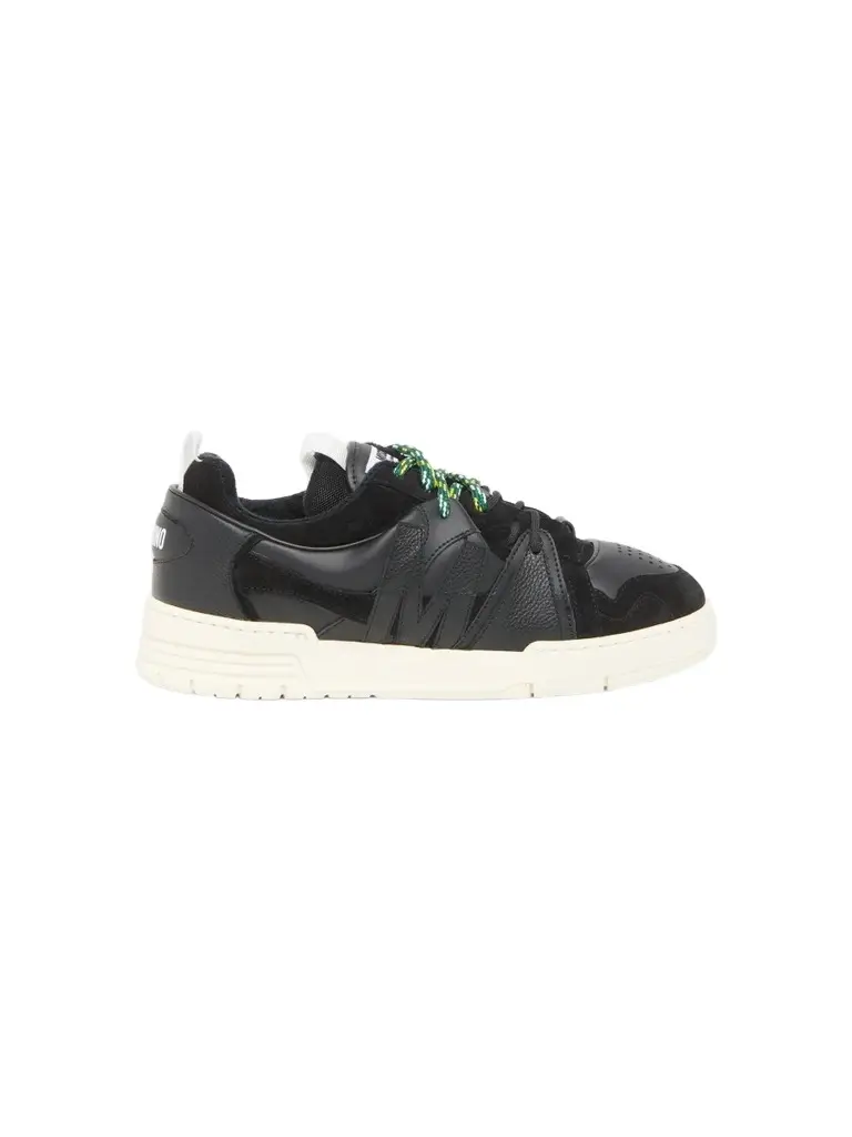 MOSCHINO Men's Leather & Velvet Low-Top Sneakers