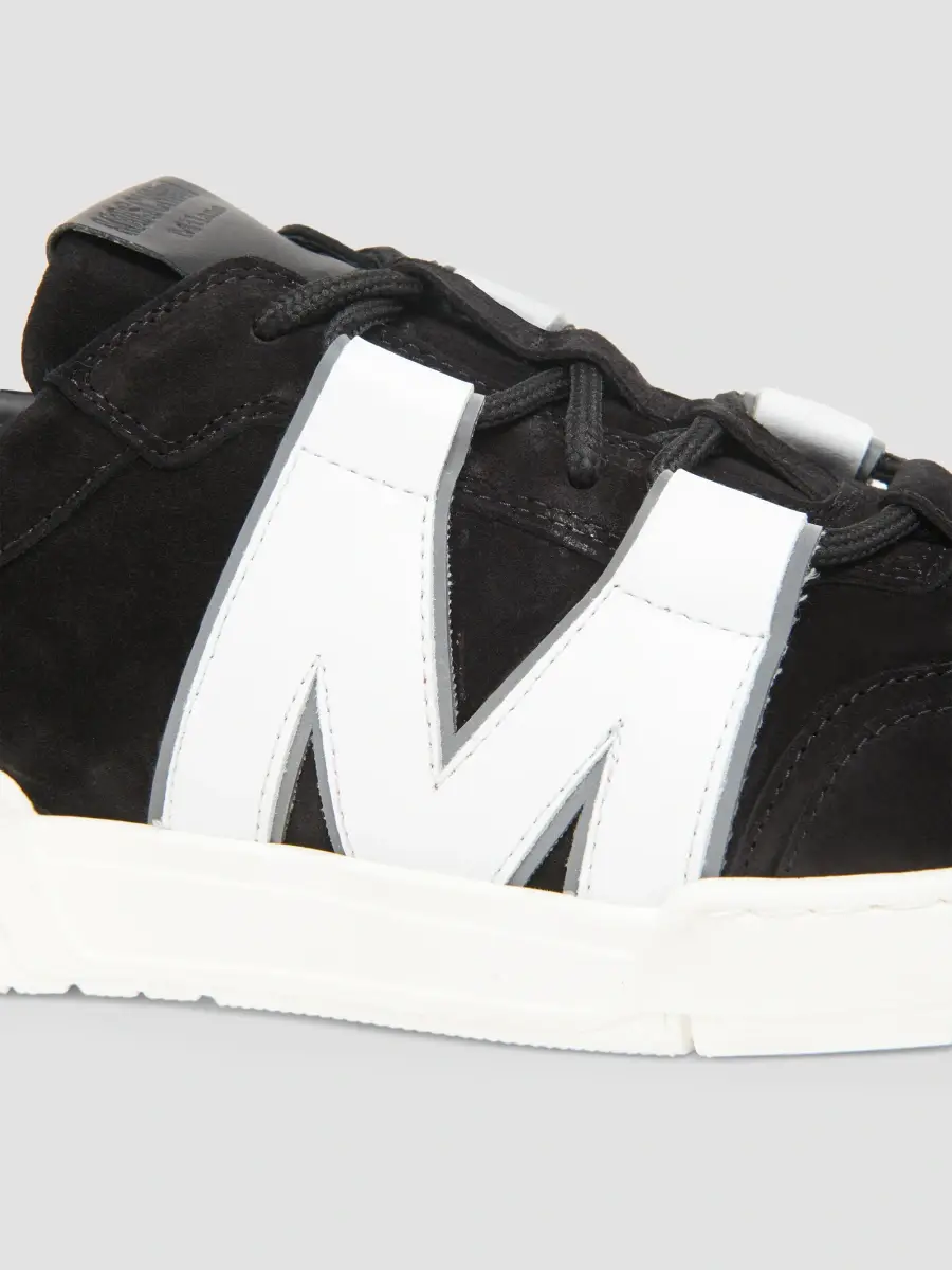 MOSCHINO Men's Logo Suede Low-Top Sneakers | Thumbnail 3 MOSCHINO Men's Logo Suede Low-Top Sneakers | Thumbnail 3