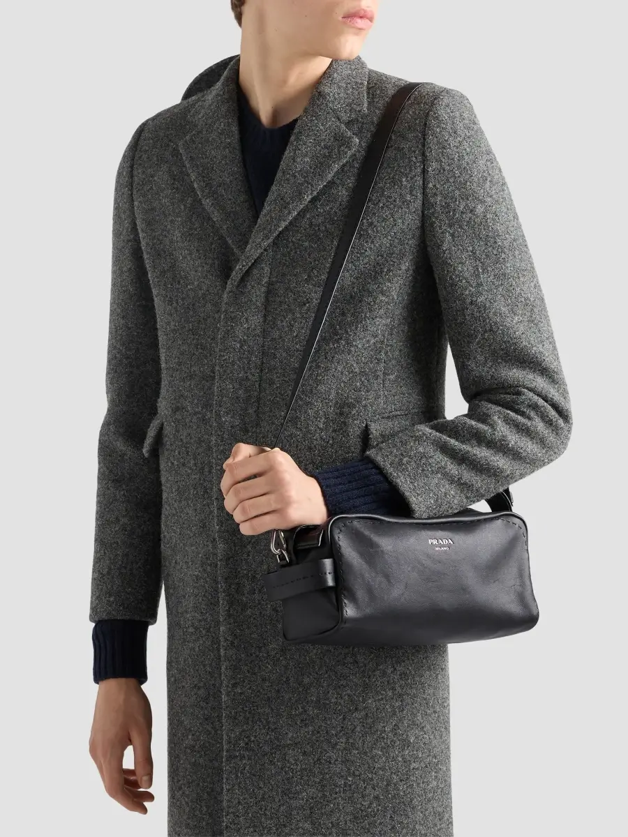 Prada Men's Nappa Leather Shoulder Bag | Thumbnail 3