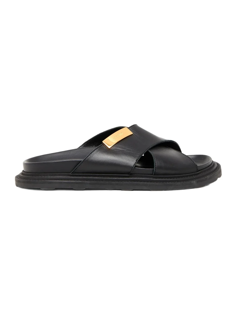 Men's Faux-Leather Mule Sandals Men's Faux-Leather Mule Sandals