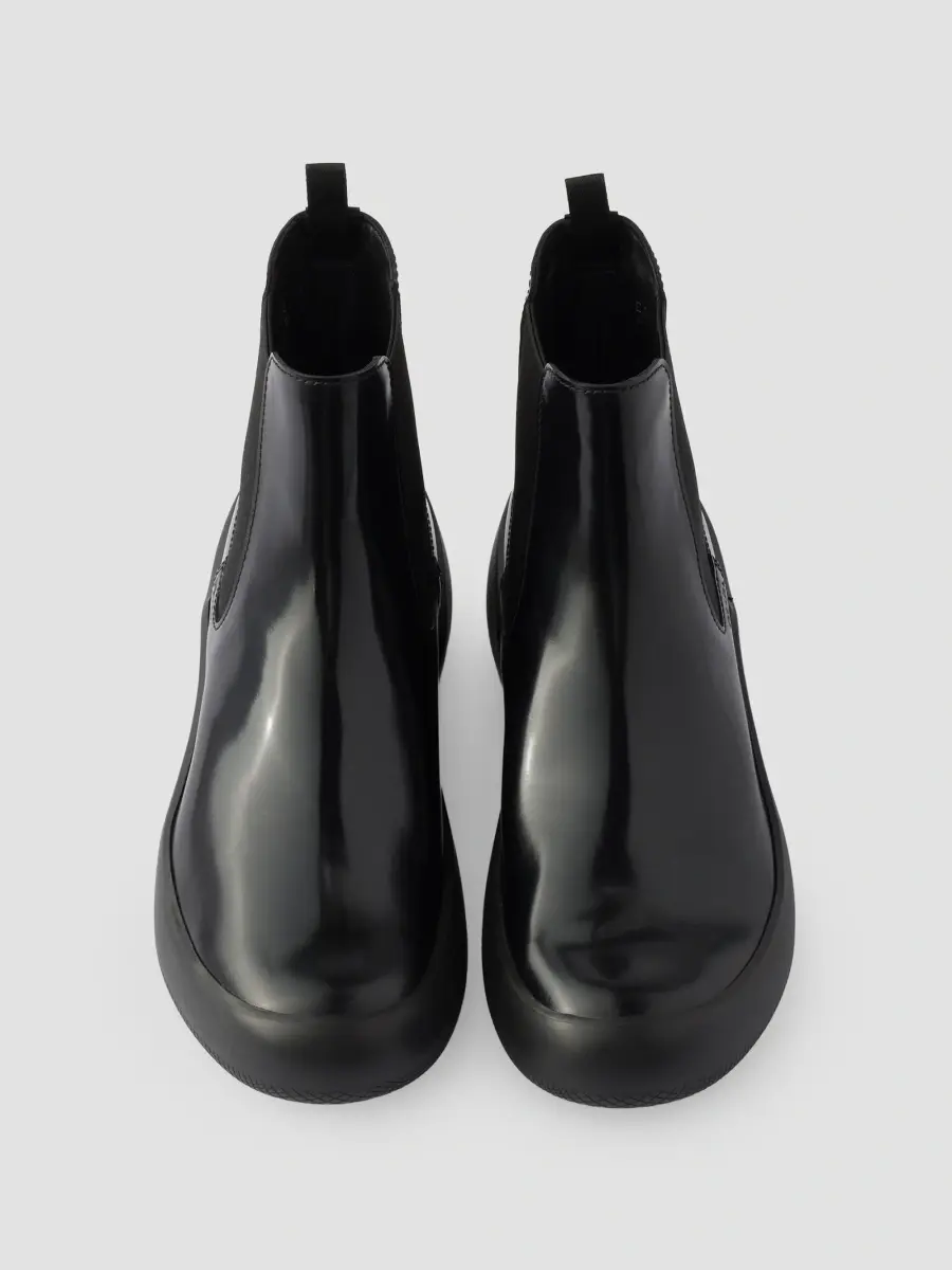 Prada Men's Brushed Leather Chelsea Boots | Thumbnail 2