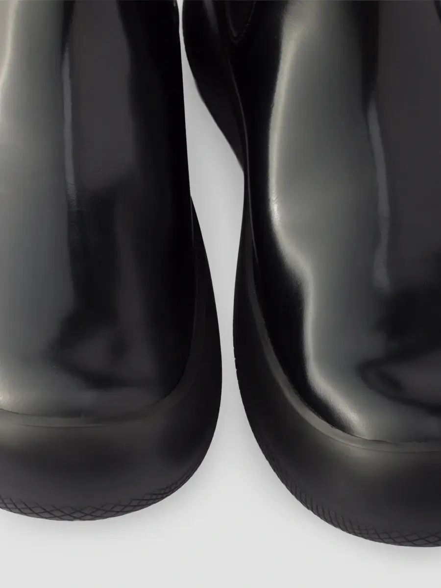 Prada Men's Brushed Leather Chelsea Boots | Thumbnail 4