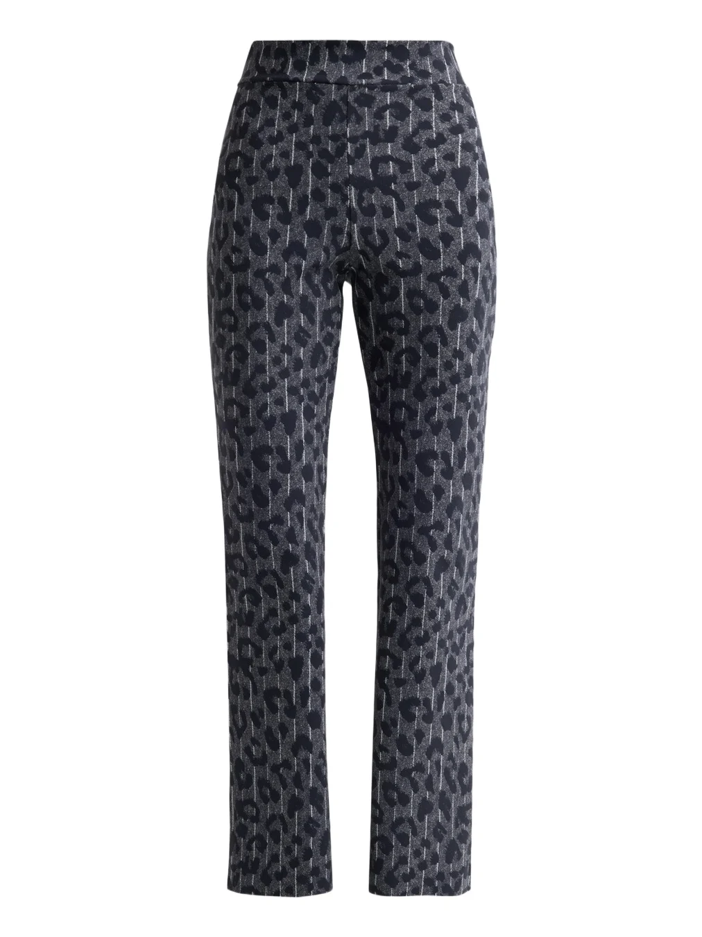 Women's Striped Leopard-Print Pants Women's Striped Leopard-Print Pants