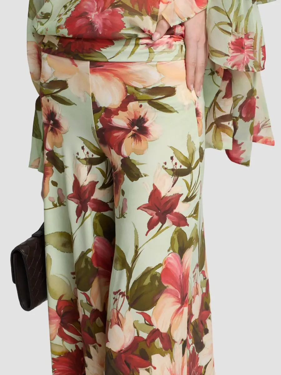 Chiara Boni La Petite Robe Women's Skyla Floral Wide-Leg Pants | Thumbnail 6 Chiara Boni La Petite Robe Women's Skyla Floral Wide-Leg Pants | Thumbnail 6