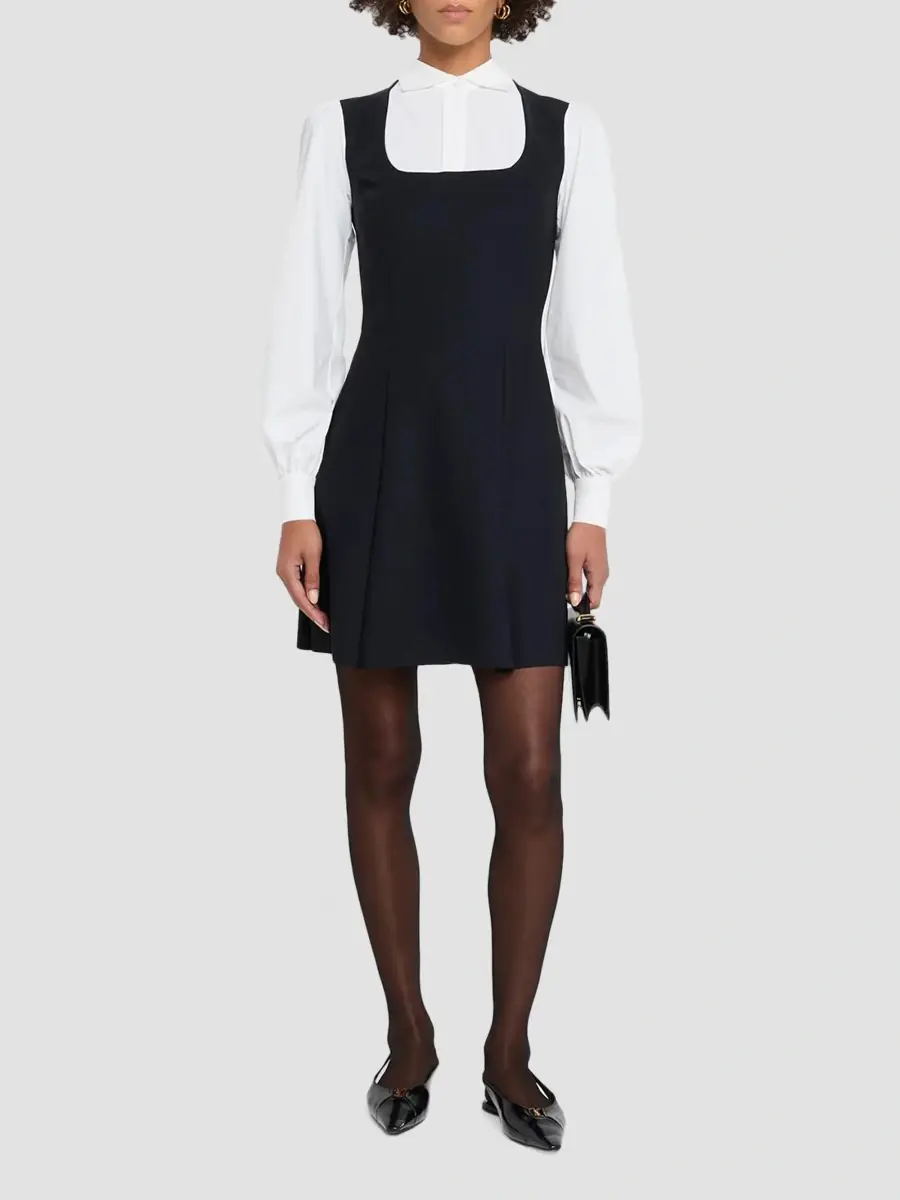 Chiara Boni La Petite Robe Women's Safia Jersey Layered Mini Dress | Thumbnail 2 Chiara Boni La Petite Robe Women's Safia Jersey Layered Mini Dress | Thumbnail 2