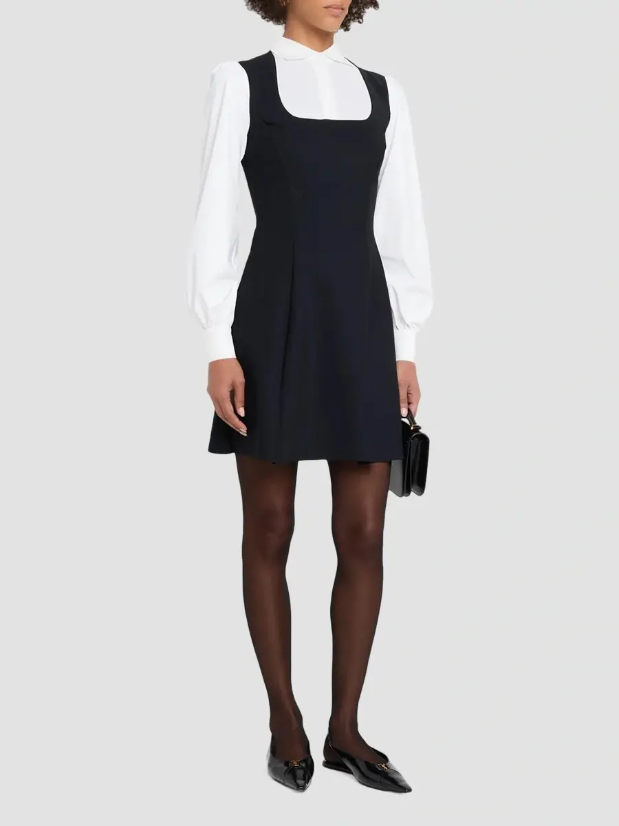 Chiara Boni La Petite Robe Women's Safia Jersey Layered Mini Dress | Thumbnail 4 Chiara Boni La Petite Robe Women's Safia Jersey Layered Mini Dress | Thumbnail 4