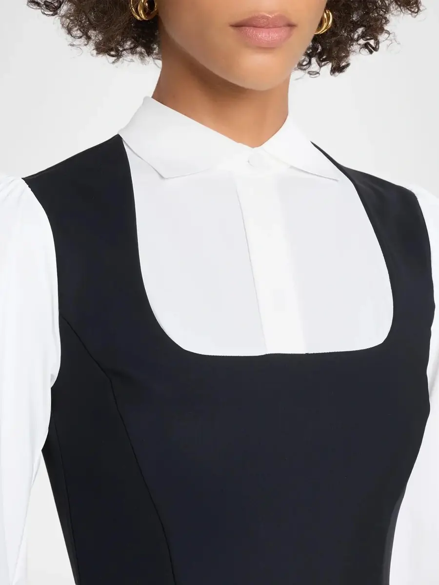 Chiara Boni La Petite Robe Women's Safia Jersey Layered Mini Dress | Thumbnail 5 Chiara Boni La Petite Robe Women's Safia Jersey Layered Mini Dress | Thumbnail 5