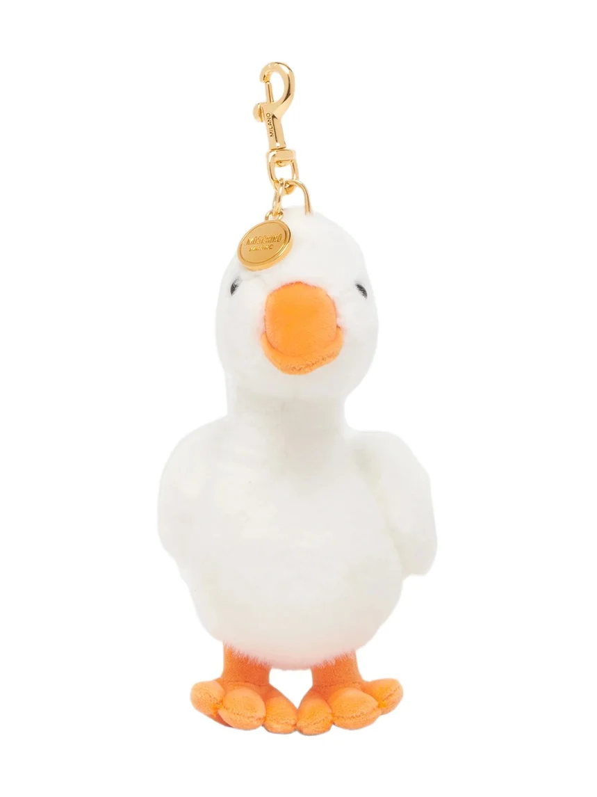 MOSCHINO Men's Plush Duck Keychain