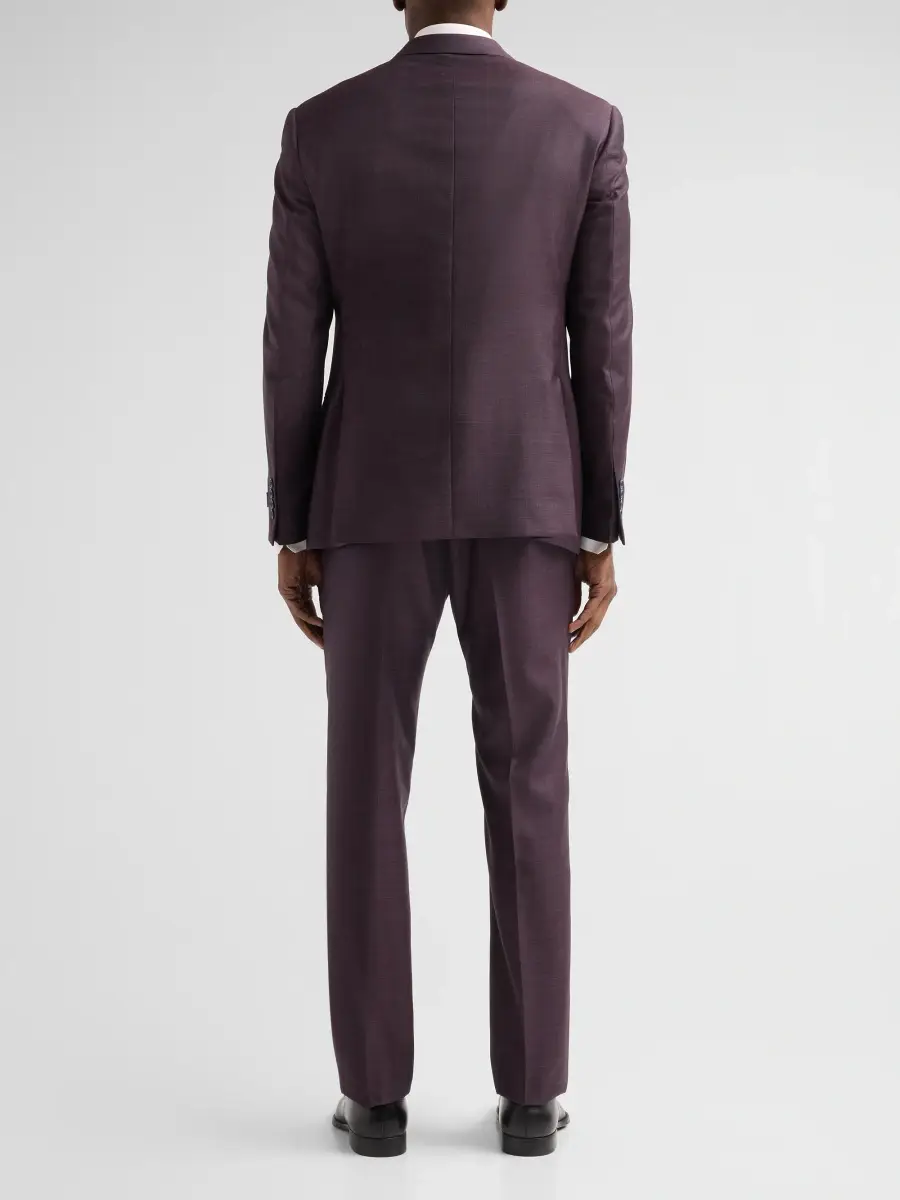 Emporio Armani Men's Textured Wool Single-Breasted Suit | Thumbnail 3 Emporio Armani Men's Textured Wool Single-Breasted Suit | Thumbnail 3