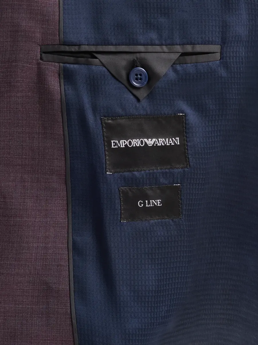 Emporio Armani Men's Textured Wool Single-Breasted Suit | Thumbnail 7 Emporio Armani Men's Textured Wool Single-Breasted Suit | Thumbnail 7