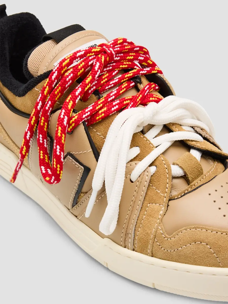 MOSCHINO Men's M Double-Laces Low-Top Sneakers | Thumbnail 5 MOSCHINO Men's M Double-Laces Low-Top Sneakers | Thumbnail 5