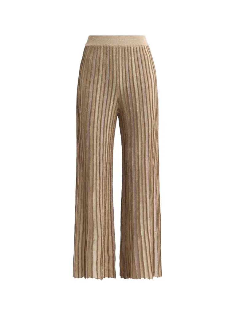 Women's Metallic Ribbed Knit Pants Women's Metallic Ribbed Knit Pants