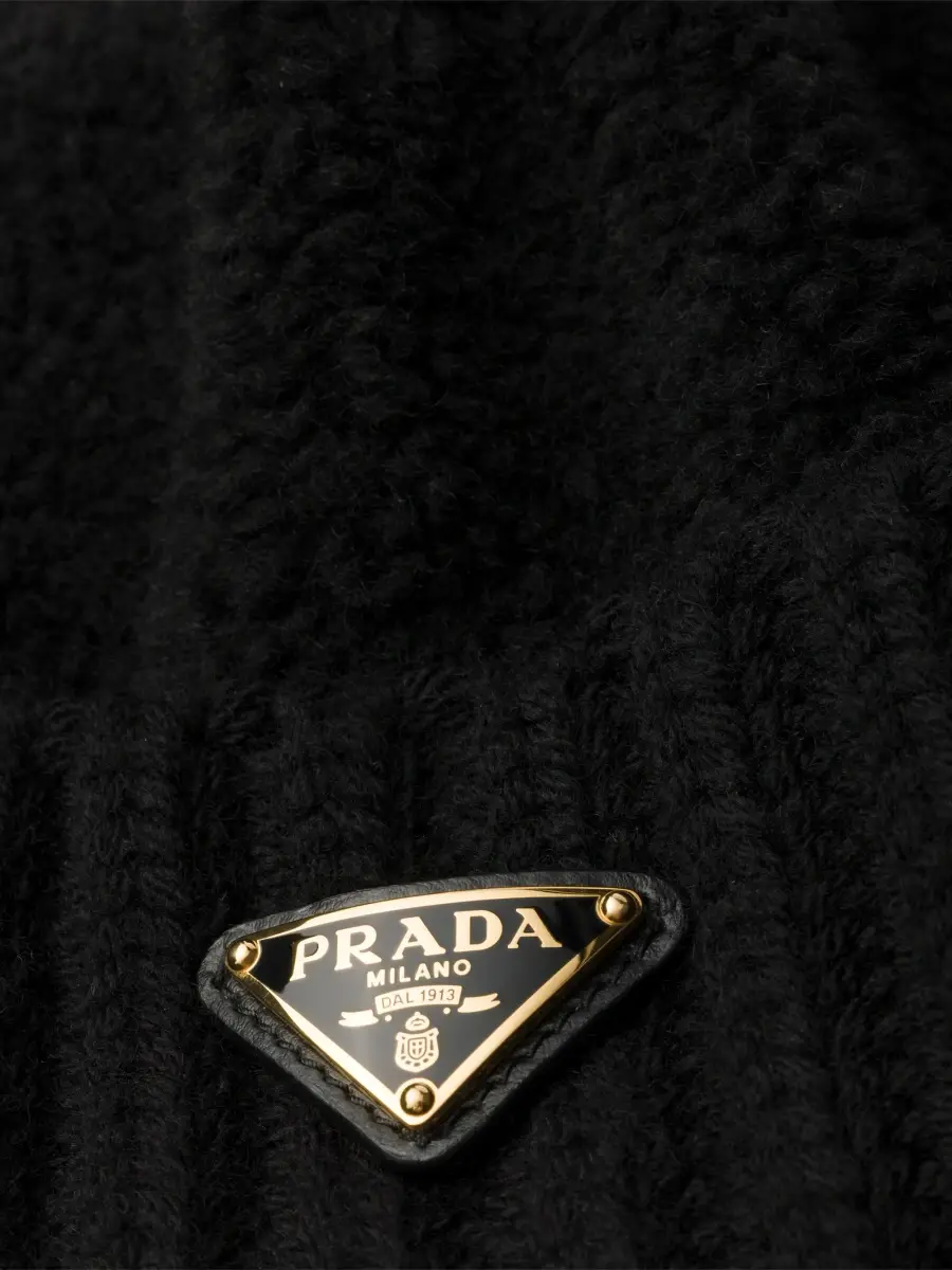 Prada Women's Fleece and Wool Beanie | Thumbnail 3 Prada Women's Fleece and Wool Beanie | Thumbnail 3
