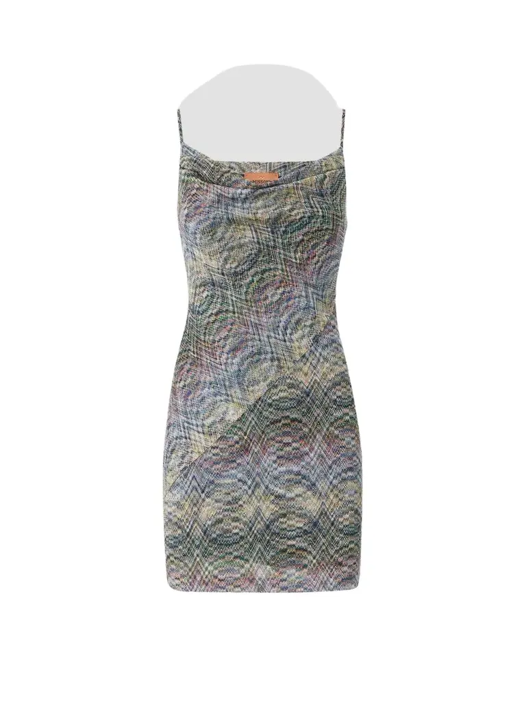Women's Printed Scoopneck Mini Dress Women's Printed Scoopneck Mini Dress