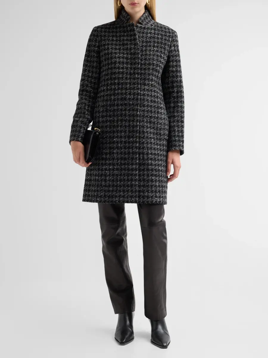 Cinzia Rocca Women's Icons Houndstooth Tweed Coat | Thumbnail 2 Cinzia Rocca Women's Icons Houndstooth Tweed Coat | Thumbnail 2