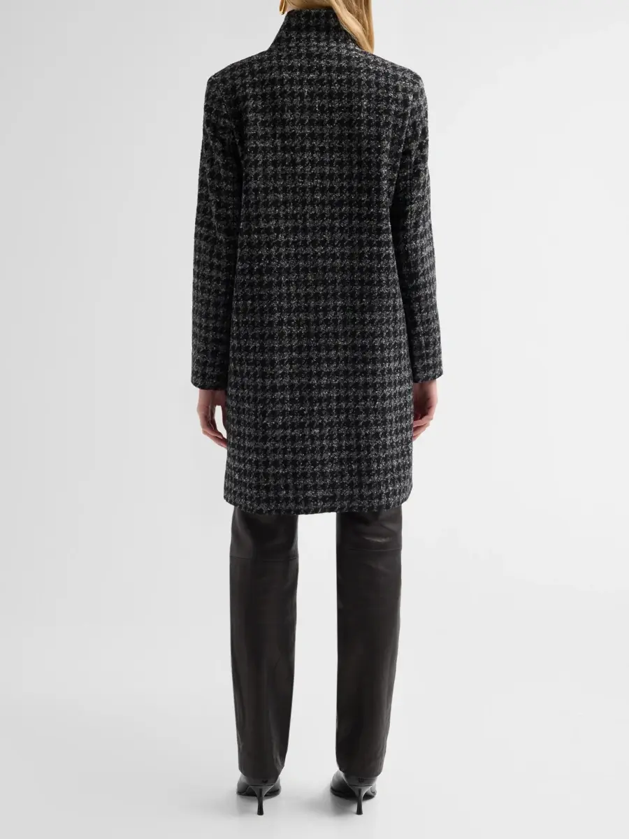 Cinzia Rocca Women's Icons Houndstooth Tweed Coat | Thumbnail 3 Cinzia Rocca Women's Icons Houndstooth Tweed Coat | Thumbnail 3