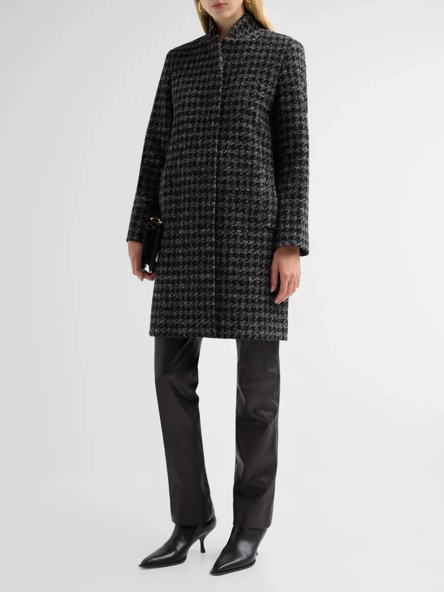 Cinzia Rocca Women's Icons Houndstooth Tweed Coat | Thumbnail 4 Cinzia Rocca Women's Icons Houndstooth Tweed Coat | Thumbnail 4