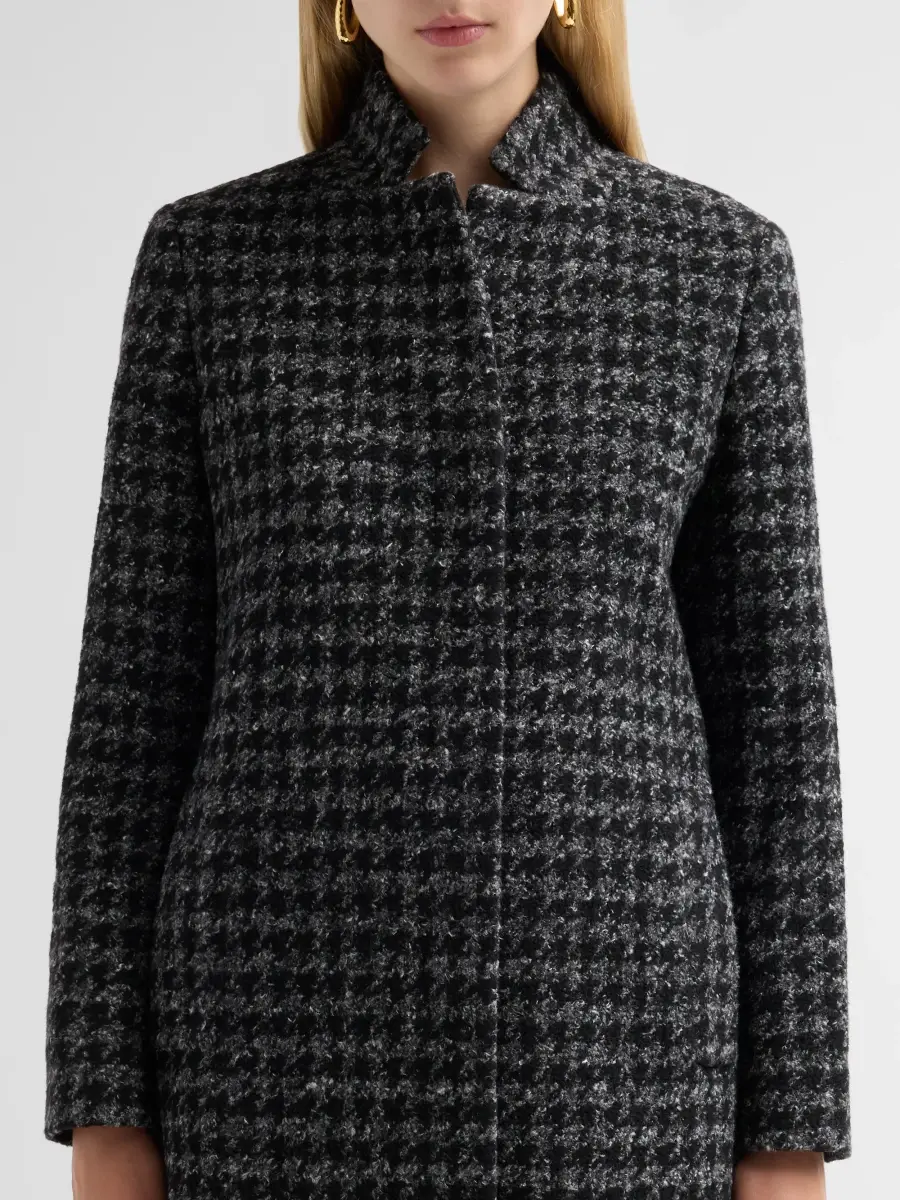 Cinzia Rocca Women's Icons Houndstooth Tweed Coat | Thumbnail 5 Cinzia Rocca Women's Icons Houndstooth Tweed Coat | Thumbnail 5