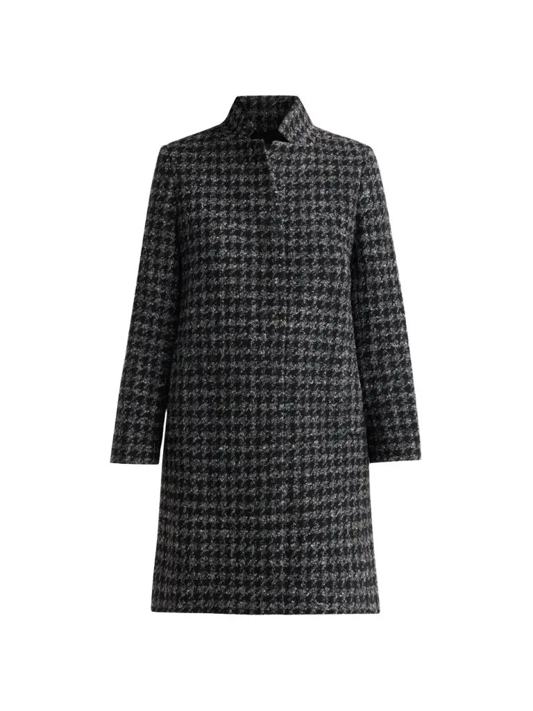 Women's Icons Houndstooth Tweed Coat Women's Icons Houndstooth Tweed Coat