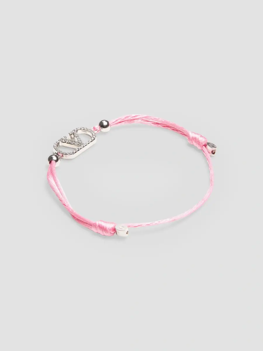 Valentino Women's VLogo Signature Cotton Bracelet | Thumbnail 2