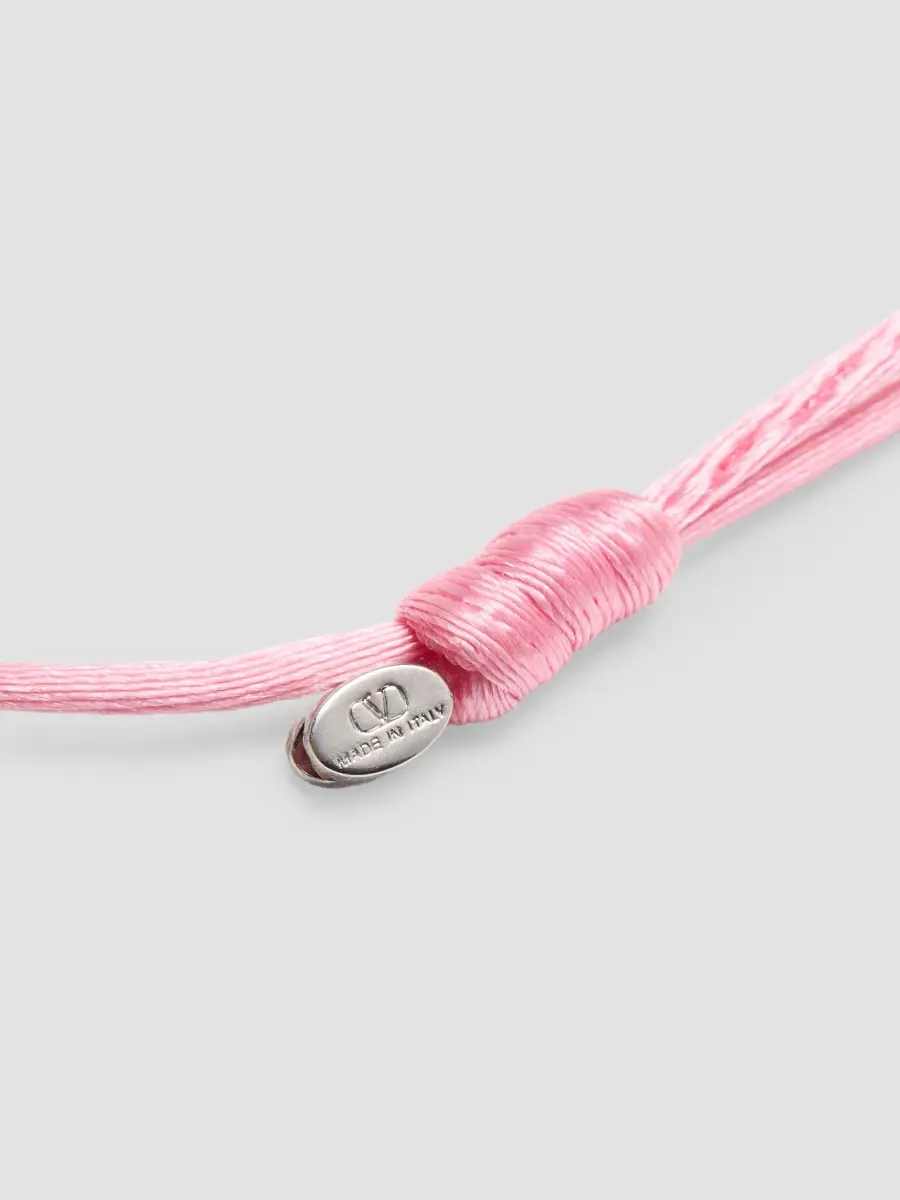 Valentino Women's VLogo Signature Cotton Bracelet | Thumbnail 4