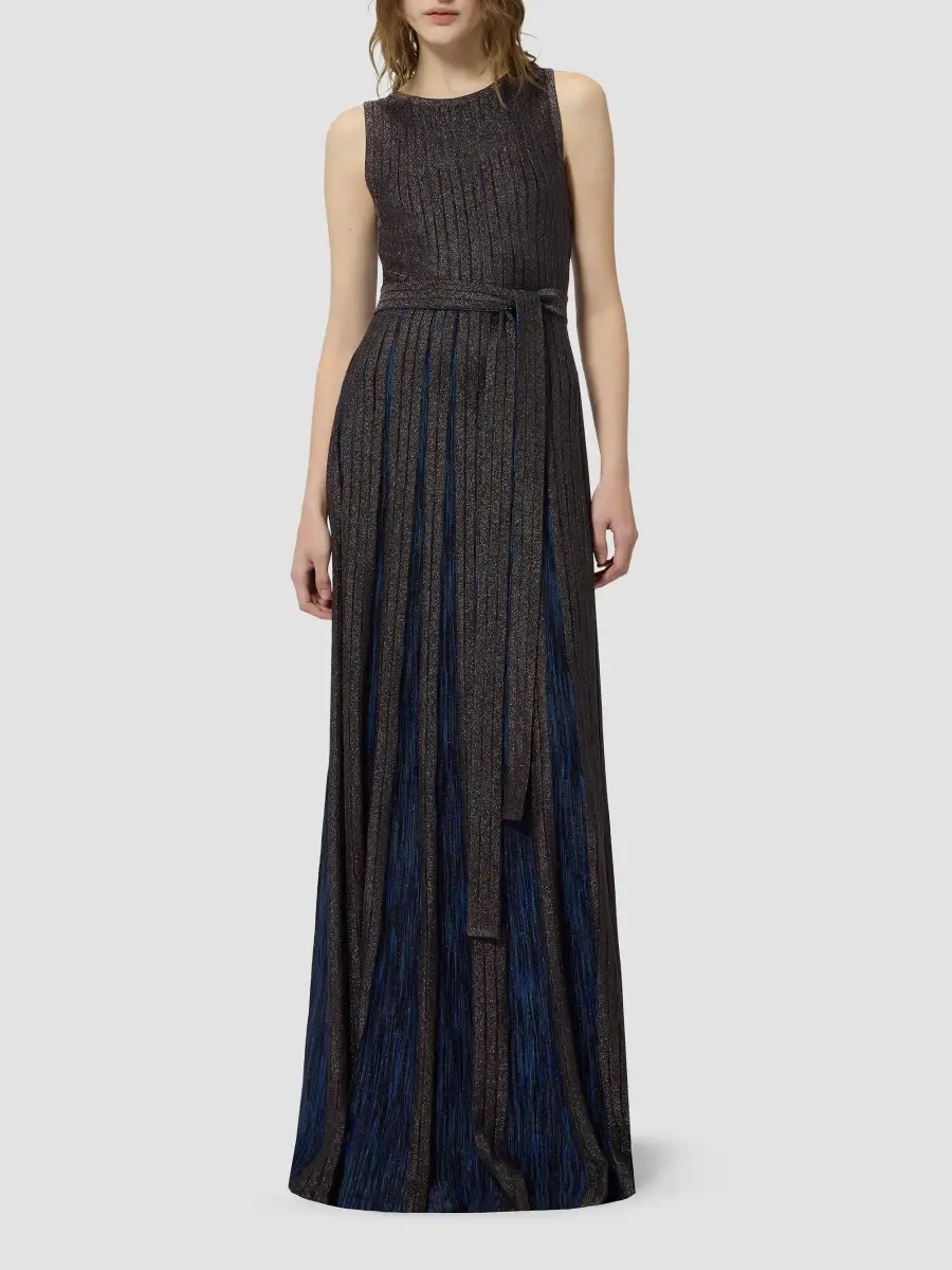 Missoni Women's Rib-Knit Sleeveless Pleated Maxi Dress | Thumbnail 2 Missoni Women's Rib-Knit Sleeveless Pleated Maxi Dress | Thumbnail 2