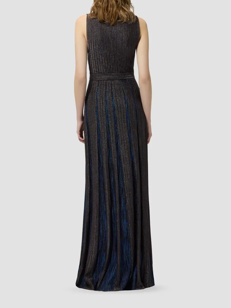 Missoni Women's Rib-Knit Sleeveless Pleated Maxi Dress | Thumbnail 3 Missoni Women's Rib-Knit Sleeveless Pleated Maxi Dress | Thumbnail 3