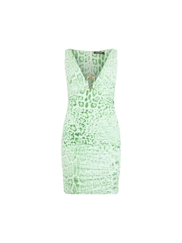 Roberto Cavalli Women's ​Printed Ruched Midi Dress