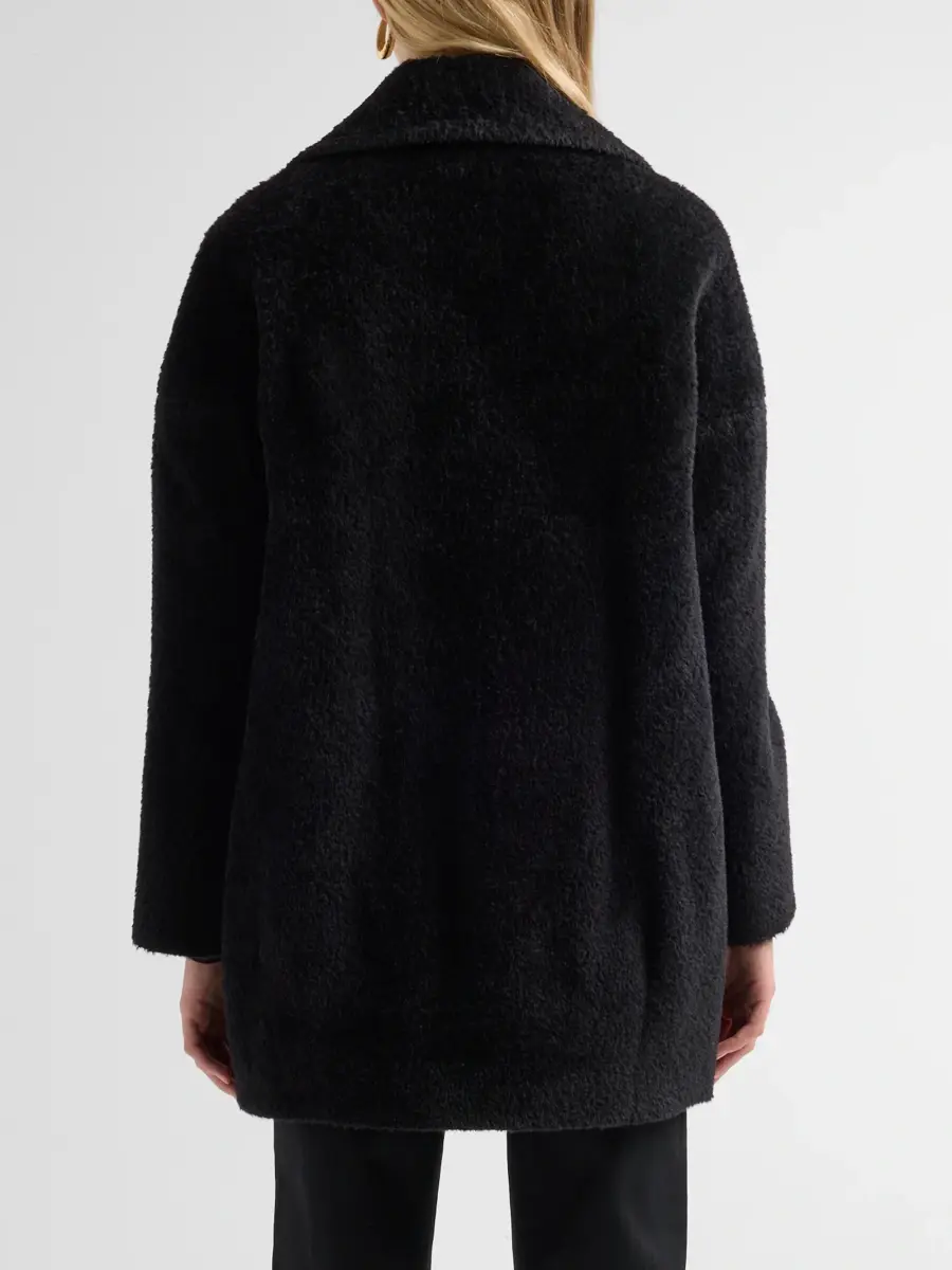 Cinzia Rocca Women's Icons Wool & Alpaca-Blend Peacoat - Black | Thumbnail 3 Cinzia Rocca Women's Icons Wool & Alpaca-Blend Peacoat - Black | Thumbnail 3
