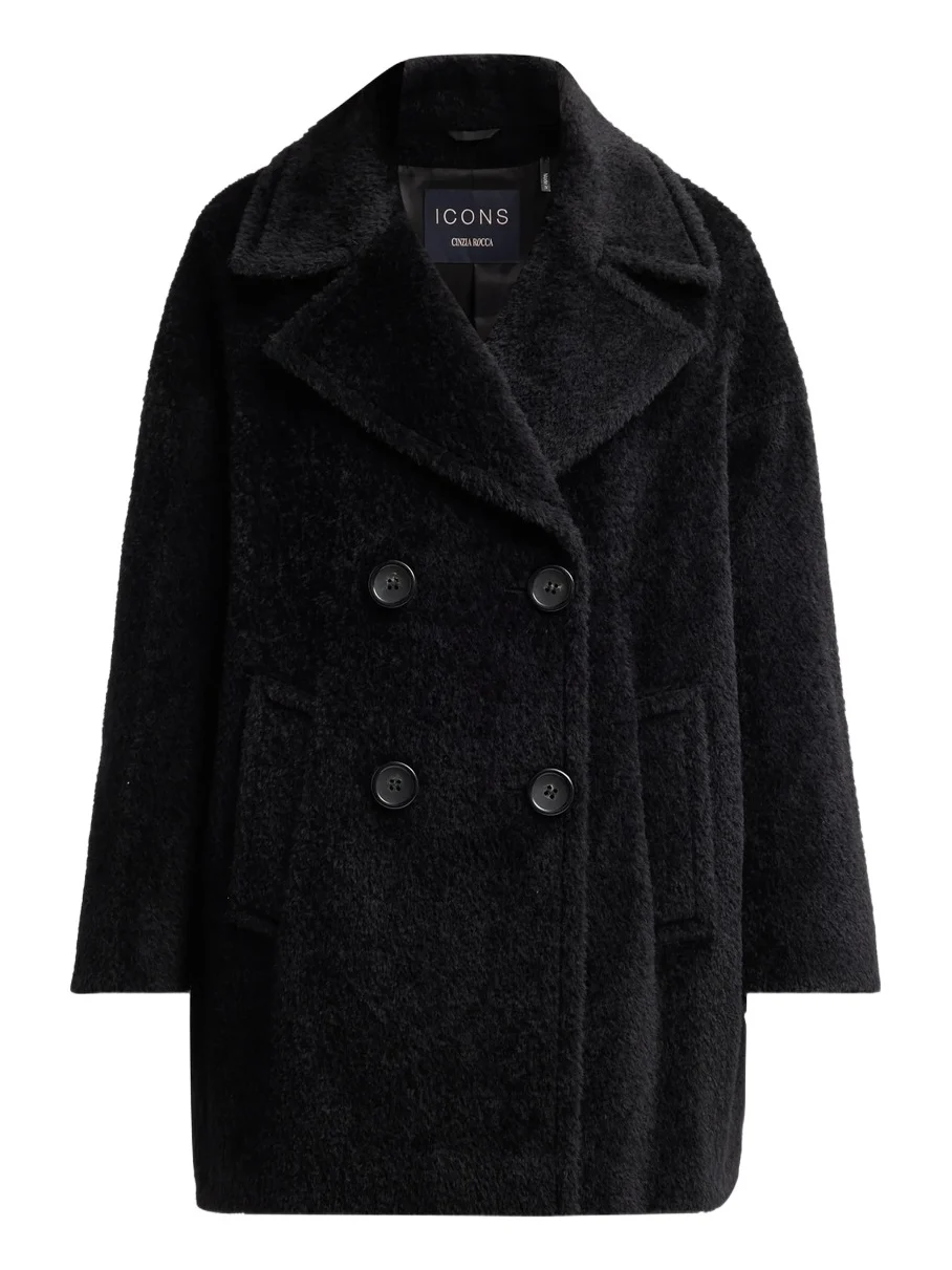 Cinzia Rocca Women's Icons Wool & Alpaca-Blend Peacoat - Black