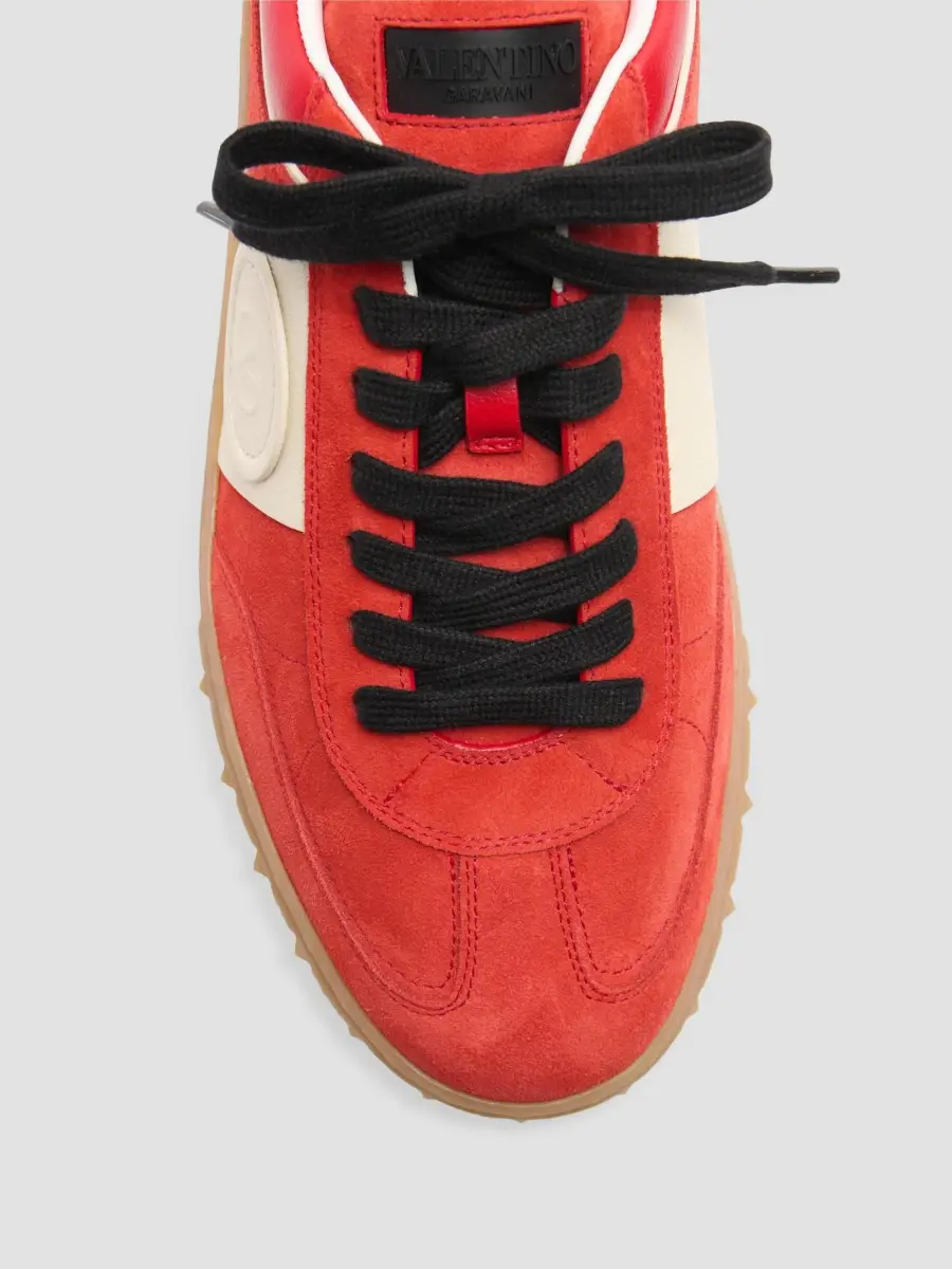 Valentino Men's Men's Upvillage Sneakers in Split Leather and Calfskin Nappa Leather | Thumbnail 5 Valentino Men's Men's Upvillage Sneakers in Split Leather and Calfskin Nappa Leather | Thumbnail 5