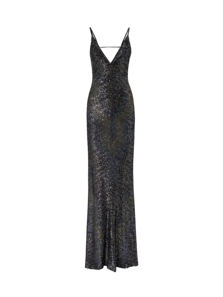 Women's Sequined V-Neck Mermaid Gown Women's Sequined V-Neck Mermaid Gown