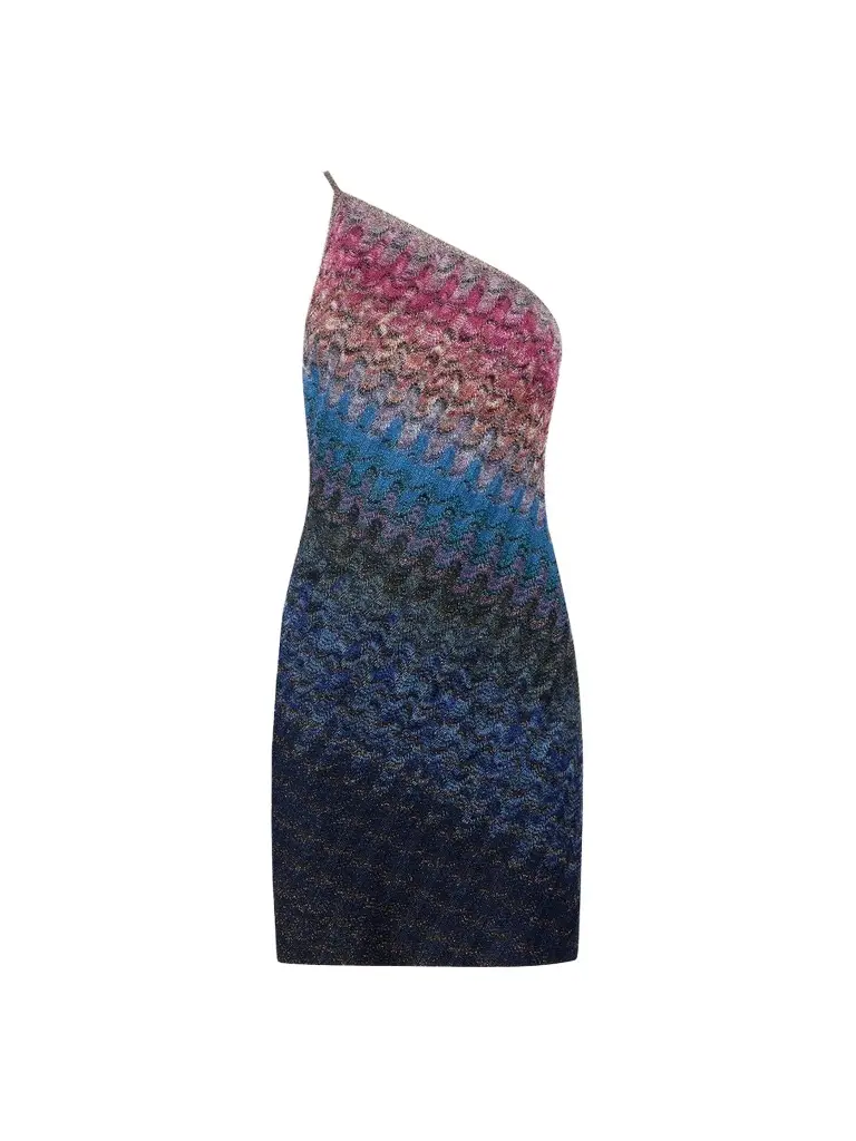 Women's Dyed Woven One-Shoulder Mini Dress