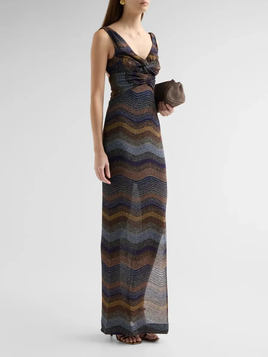 Missoni Women's Torchon Metallic Knit Maxi Dress | Thumbnail 4 Missoni Women's Torchon Metallic Knit Maxi Dress | Thumbnail 4