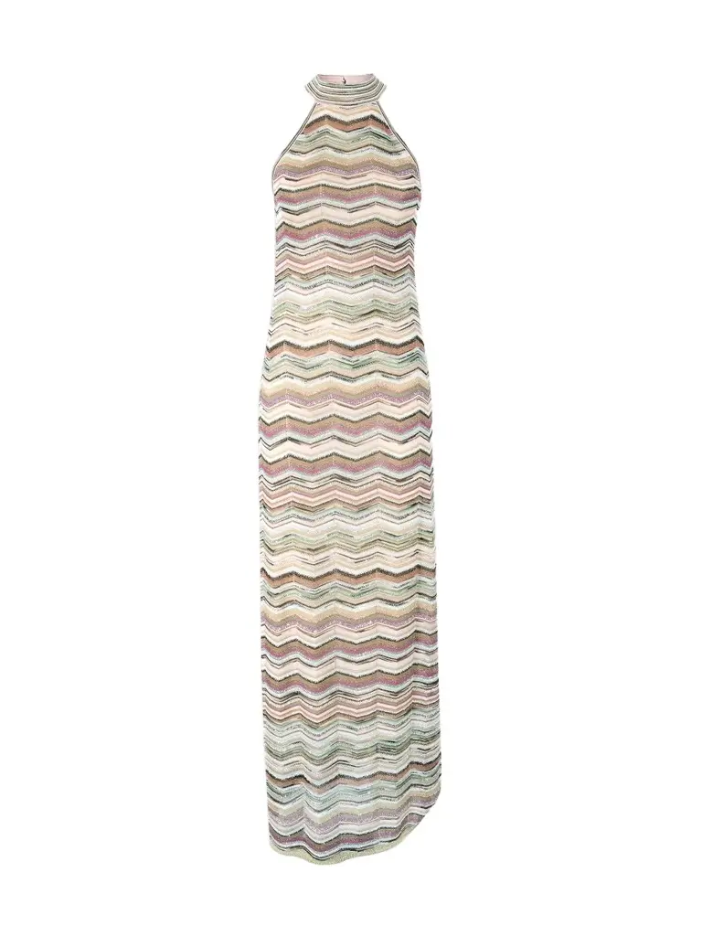 Women's Zigzag Sleeveless Maxi Dress Women's Zigzag Sleeveless Maxi Dress