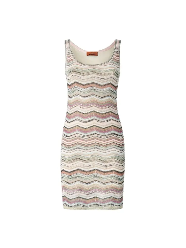 Women's Zigzag Scoopneck Mini Dress Women's Zigzag Scoopneck Mini Dress