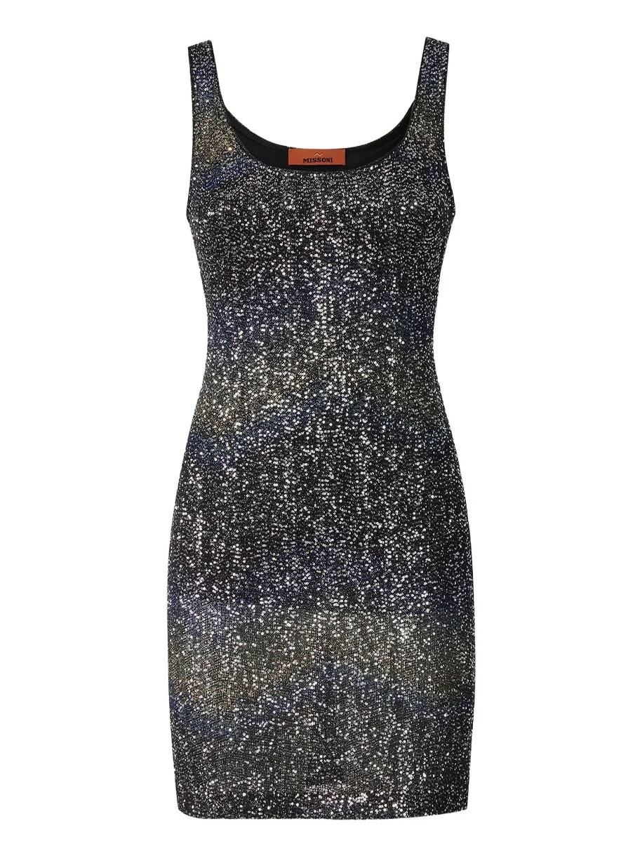 Missoni Women's Sequined Scoopneck Mini Dress