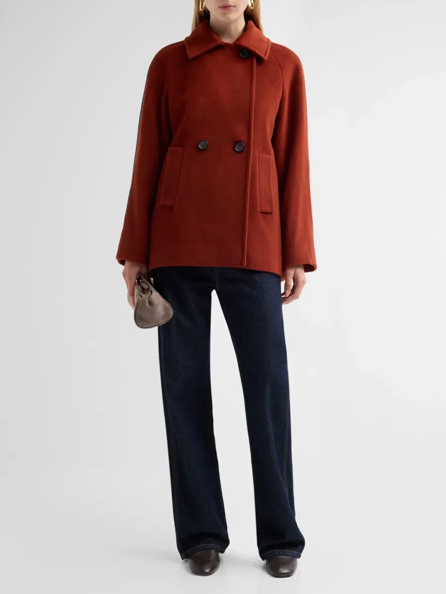 Cinzia Rocca Women's Virgin Wool Double-Breasted Jacket | Thumbnail 2