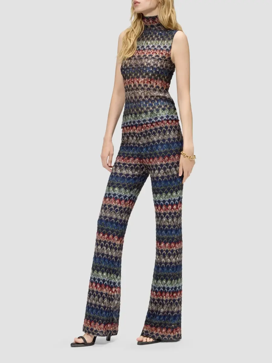 Missoni Women's Scale Pattern Flare Pants | Thumbnail 2 Missoni Women's Scale Pattern Flare Pants | Thumbnail 2