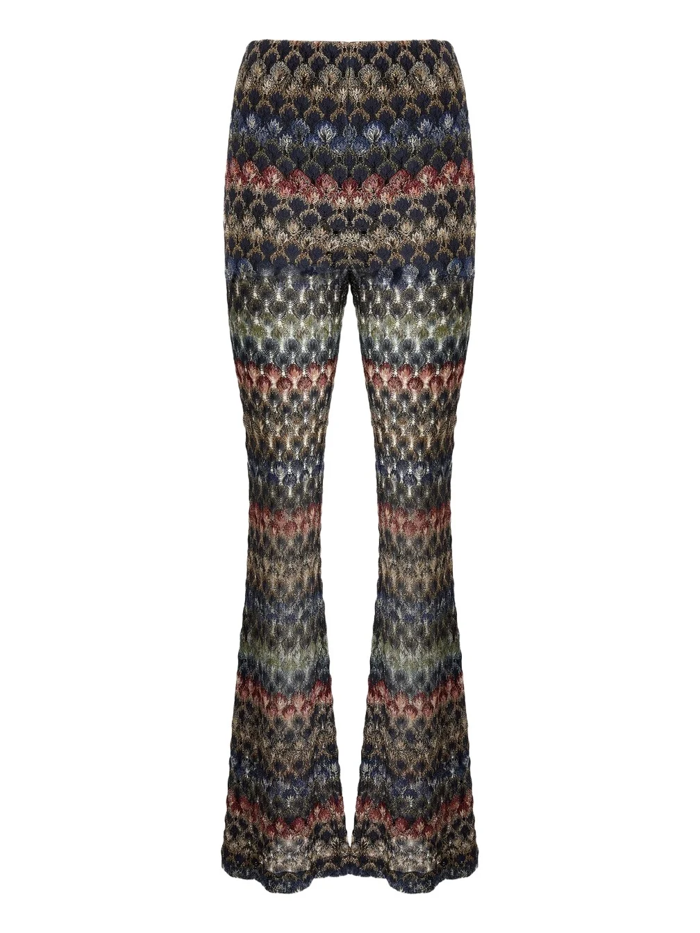 Women's Scale Pattern Flare Pants