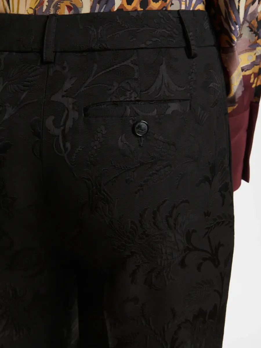 Etro Women's Floral Jacquard Boot-Cut Trousers | Thumbnail 5 Etro Women's Floral Jacquard Boot-Cut Trousers | Thumbnail 5