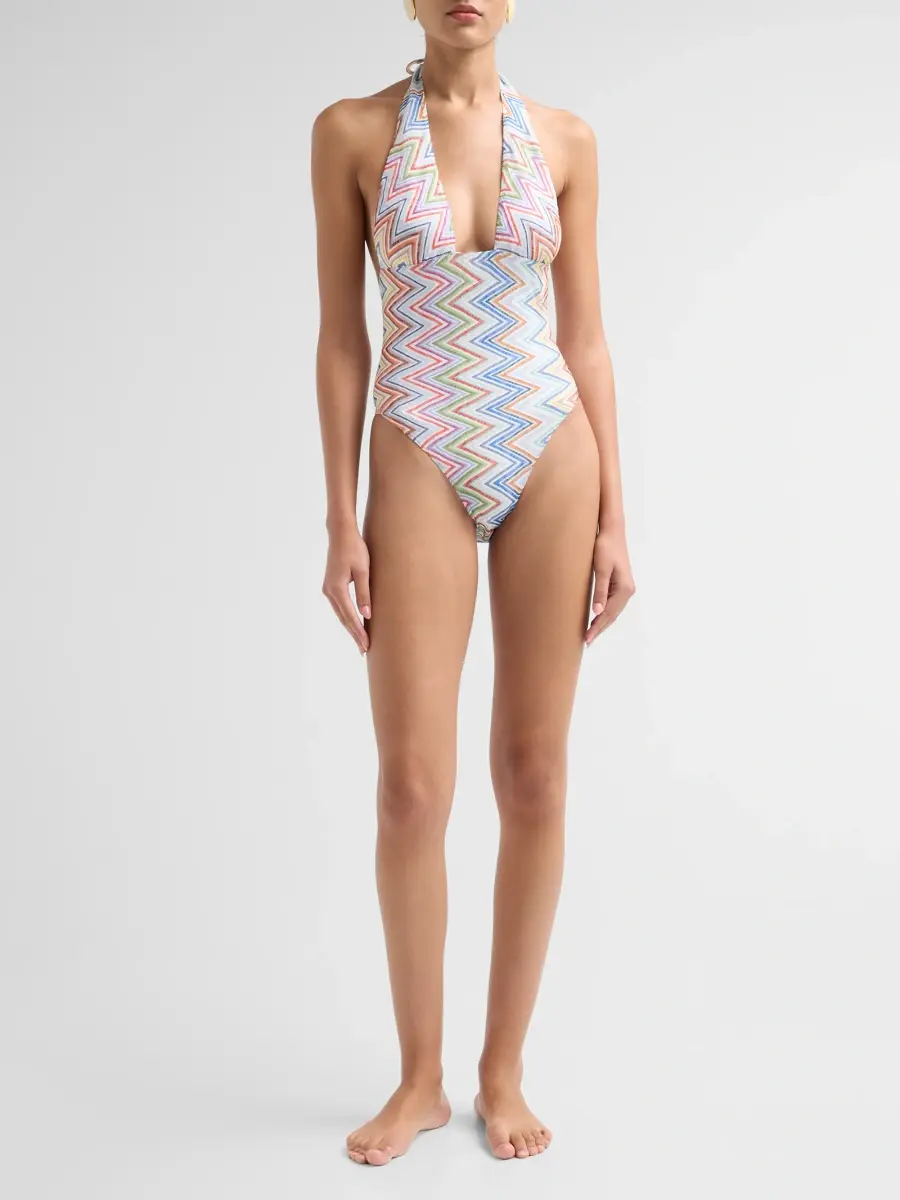 Missoni Women's Chevron Halterneck One-Piece Swimsuit | Thumbnail 2 Missoni Women's Chevron Halterneck One-Piece Swimsuit | Thumbnail 2