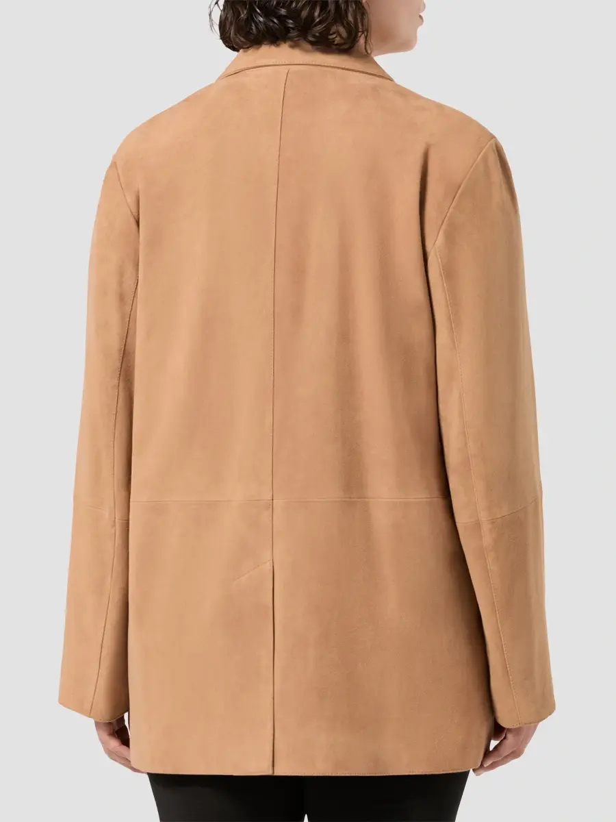 Marina Rinaldi Women's Suede Blazer Jacket | Thumbnail 4 Marina Rinaldi Women's Suede Blazer Jacket | Thumbnail 4