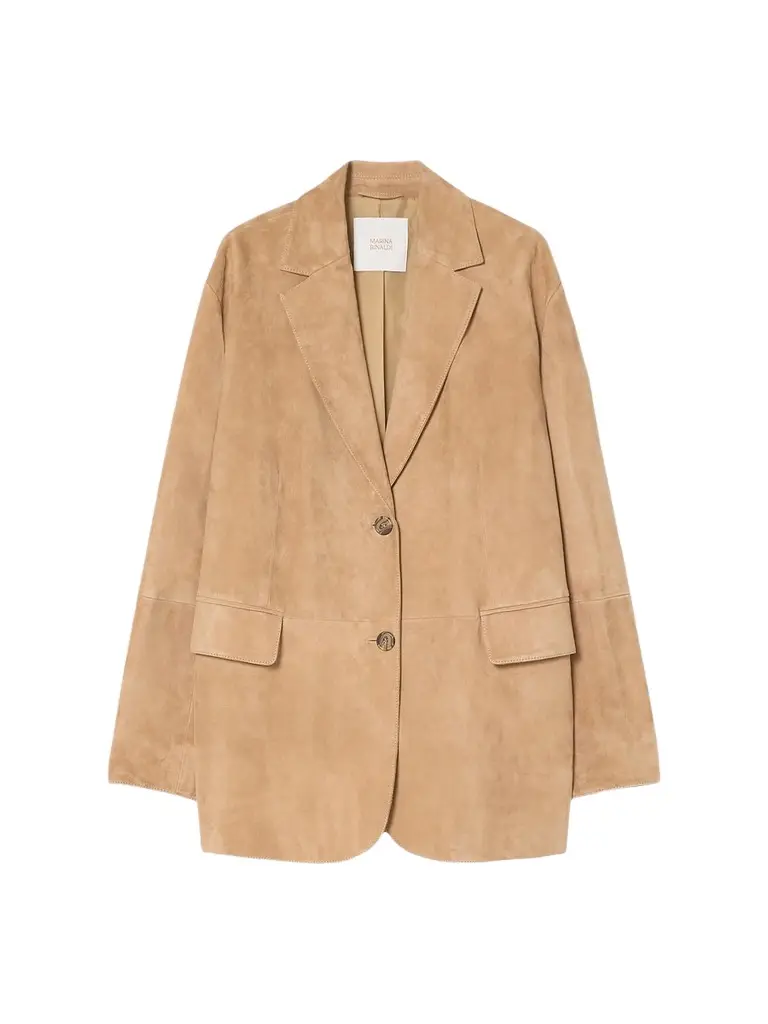 Marina Rinaldi Women's Suede Blazer Jacket