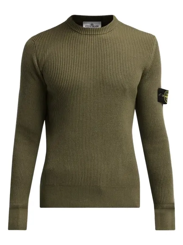 Men's Rib-Knit Wool Crewneck Top Men's Rib-Knit Wool Crewneck Top