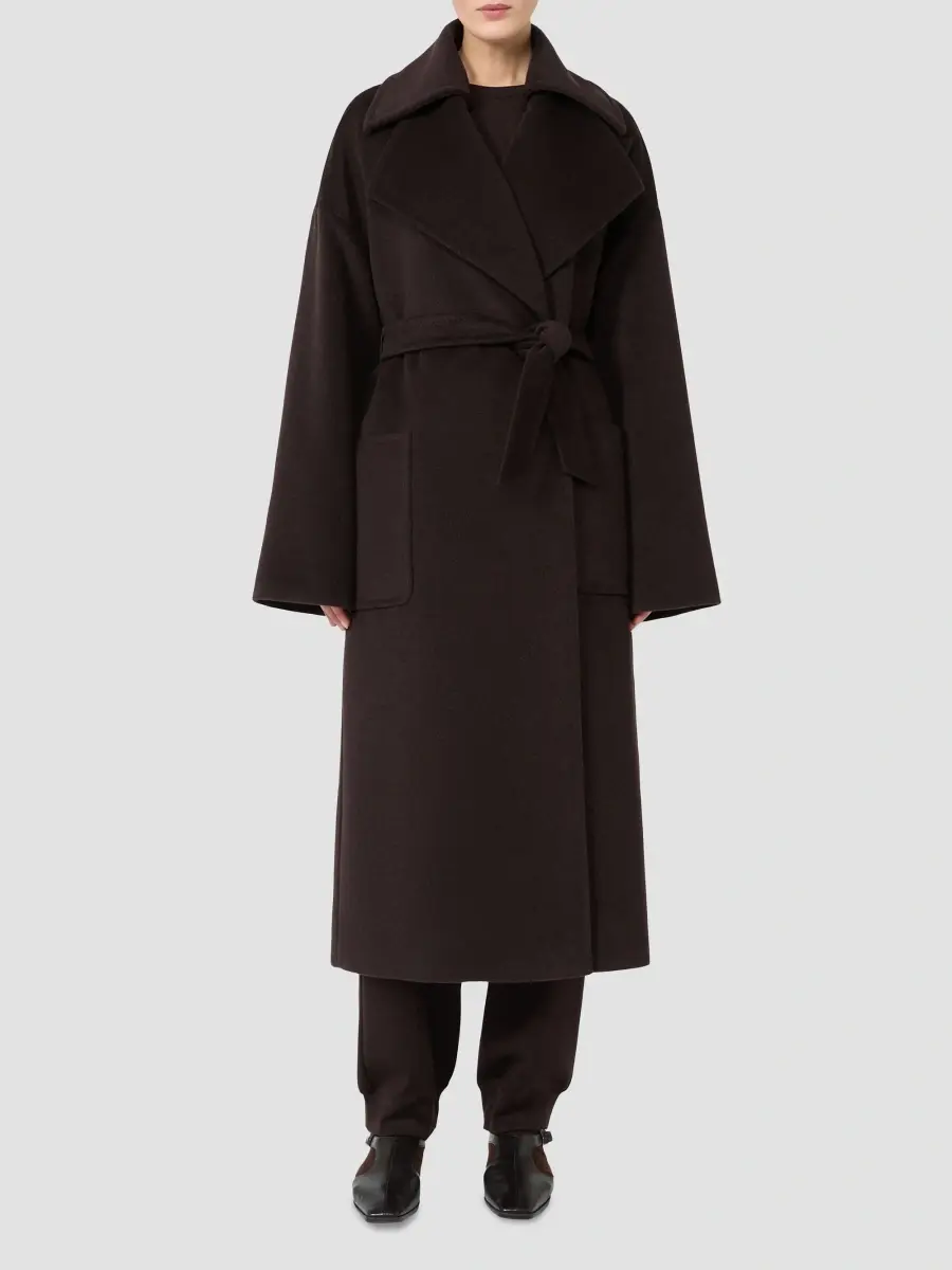 Max Mara Women's Wool, Alpaca and Cashmere Robe Coat | Thumbnail 2 Max Mara Women's Wool, Alpaca and Cashmere Robe Coat | Thumbnail 2