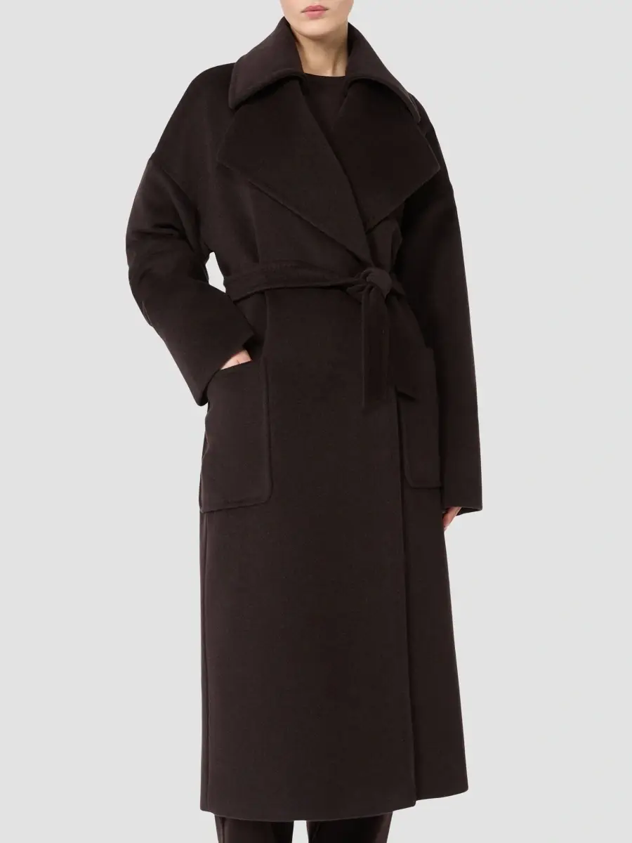 Max Mara Women's Wool, Alpaca and Cashmere Robe Coat | Thumbnail 3 Max Mara Women's Wool, Alpaca and Cashmere Robe Coat | Thumbnail 3